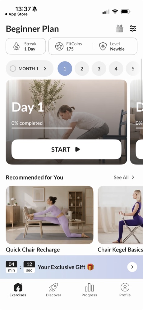 Your plan screen