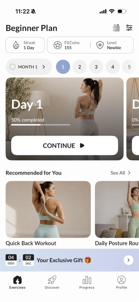 Your plan screen