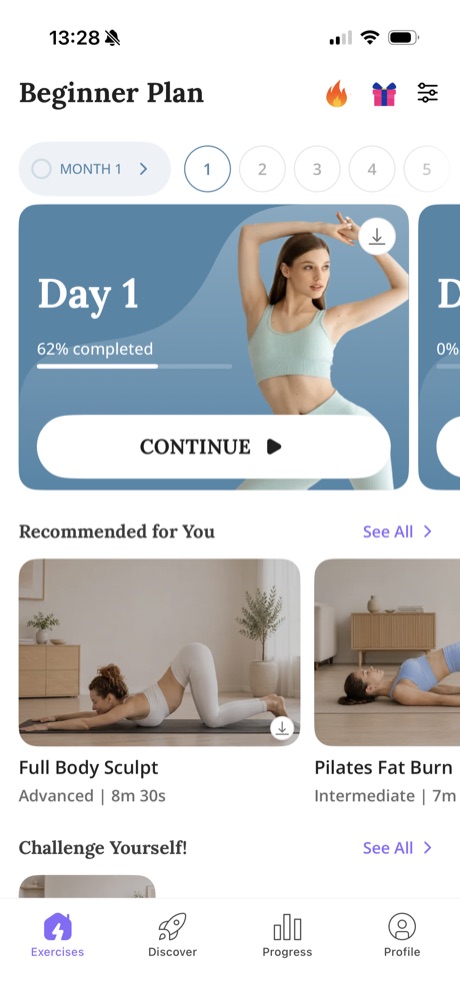 Your plan screen