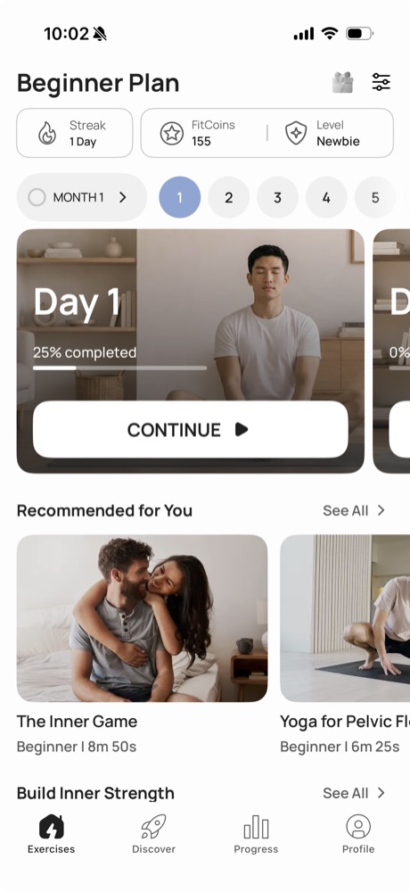 Your plan screen