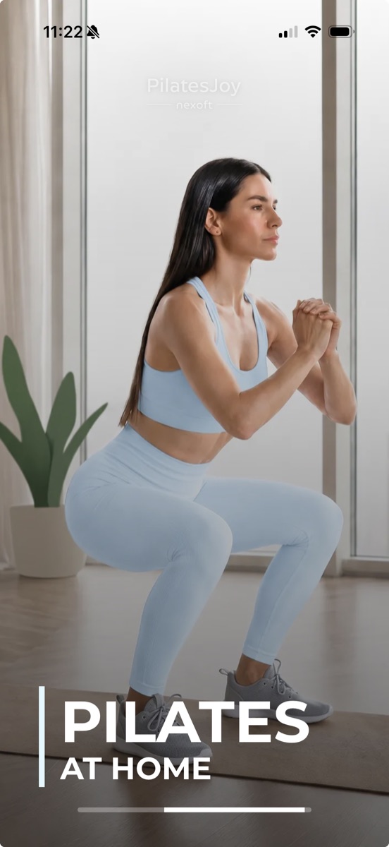 Pilates app screen