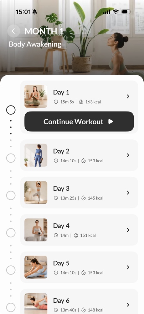 Plans screen